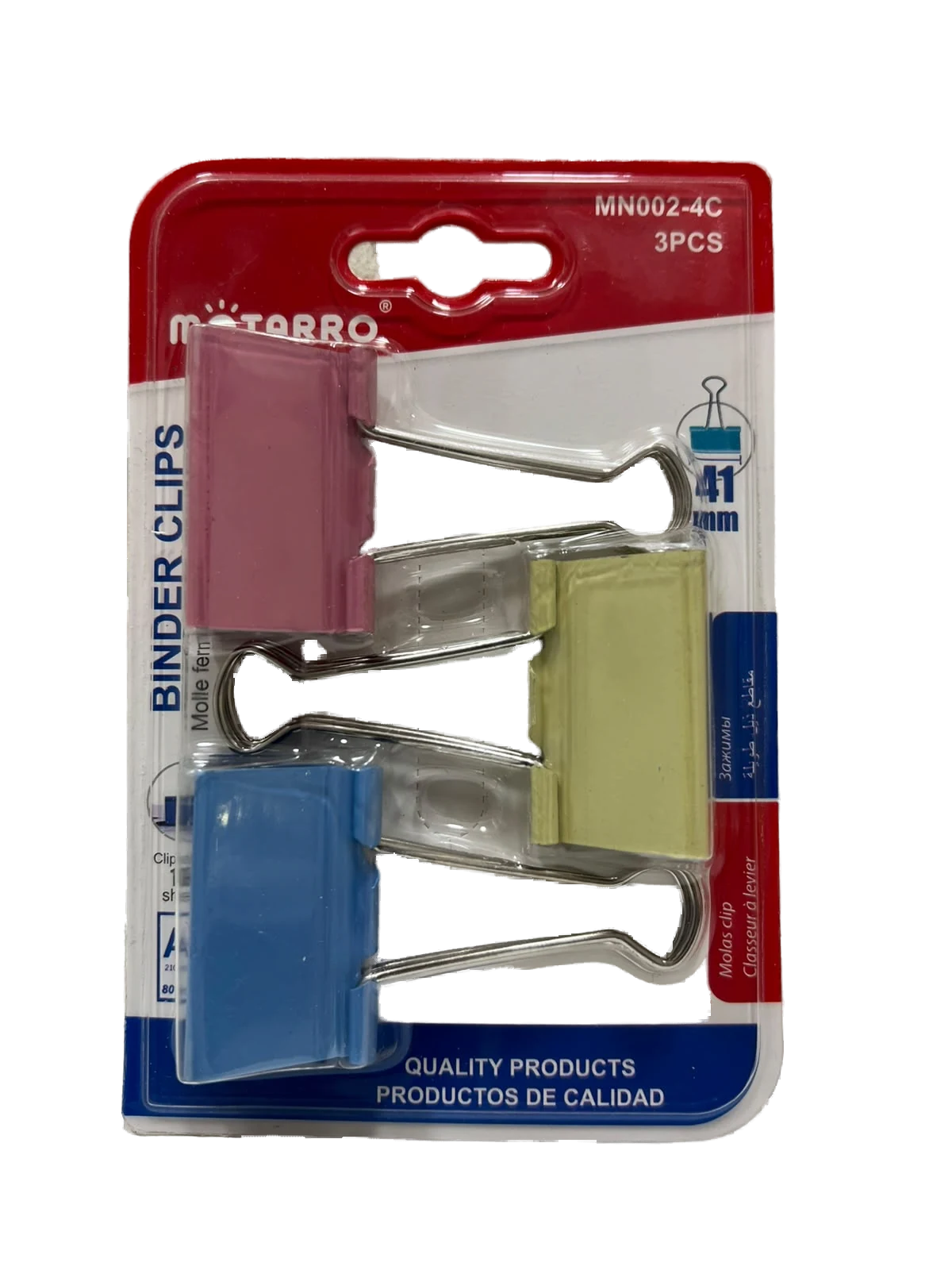 Binder Clips Colores