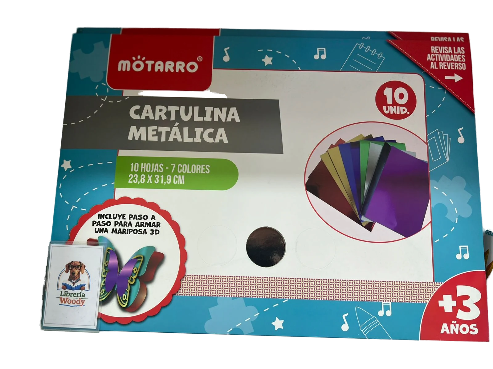 Cartulina Metalica Pack 10