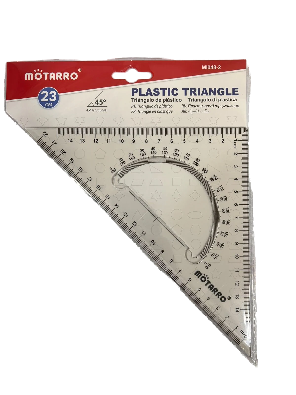 Escuadra Plastica Con Transportador