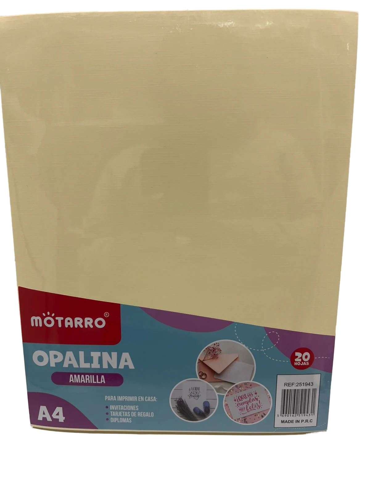 Opalina Marfil A4 20hojas